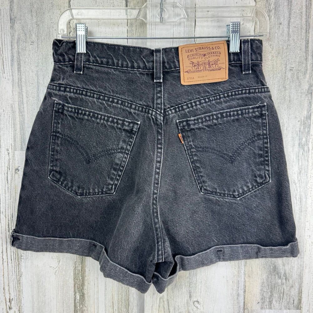 Levi's Orange Tab 981 Vintage Jean black wash zip fly Shorts